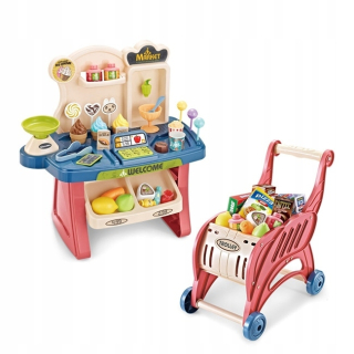 WOOPIE Obchod Supermarket Nákupný vozík na zmrzlinu Slad
