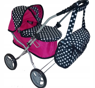 Doll kočíka hlboká gondola + taška h h