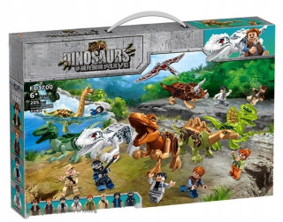 Jurský svet - Kufrón Dinosaury Jursic World Figures 16 ks