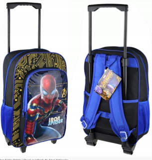SPIDERMAN - Batoh na kufre na kolesách pre deti Iron Spider