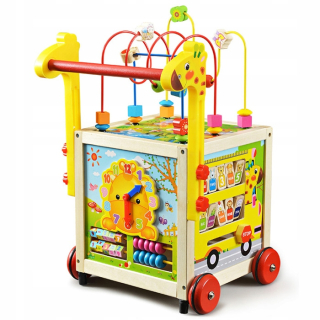 Barbie -  Trolley. Drevený push Walker