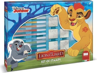 Leví kráľ - Hračka Maxi Box Gumová pečiatka Kráľ Lew ______________