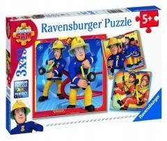 Požiarnik Sam  - Hračkárske puzzle 3x49 hasič sám na záchranu! _____