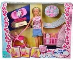STEFFI bábika - Hračka steffi mama s detským steffi love ___