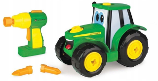 STAVANÝ TRAKTOR JOHNNY JOHN DEERE 16 EL 3+ TOMY