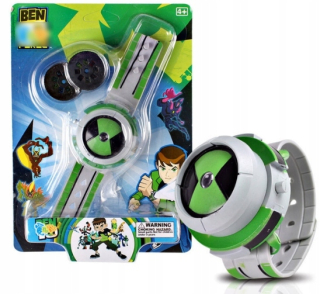 BEN 10 - Ben 10 Omniiktrix hodinky projektor LED Silver Pop