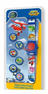SUPER WINGS - Elektronické hodinky + 6 Štít Super Wings