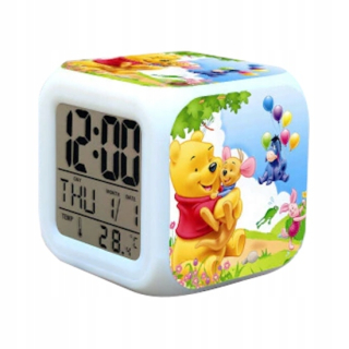 Medvedík Pú - Sledujte Kubuś POOH Winnie Púcho budík LED