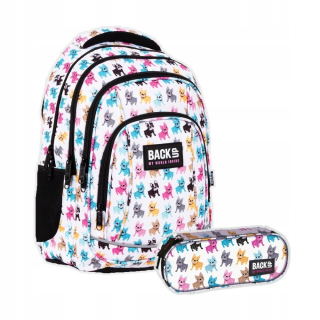 Školská taška - batoh, set, zostava - Sada 2 el. BACKPACK Ceruzka Zálohovanie 26 l Bulldogs