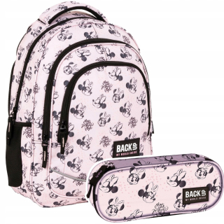 Školská taška - batoh, set, zostava - Sada 2 el. BACKPACK Ceruzka Zálohovanie Minnie Pastelle