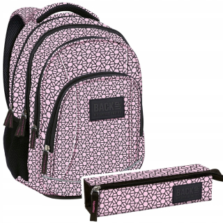 Školská taška - batoh, set, zostava - Sada 2 el. BACKPACK CASE CASE Zálohovanie skrutiek vzory