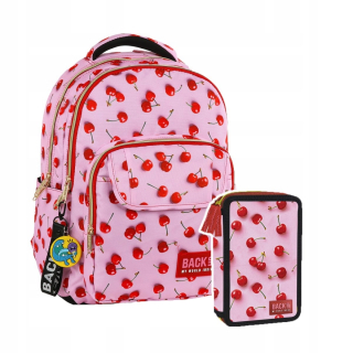 Školská taška - batoh, set, zostava - Sada 2 el. BACKPACK CUBER CASE BACKUP CHEPERIES
