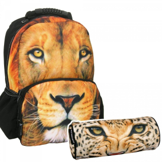 Školská taška - batoh, set, zostava - Sada 2 el. BACKPACK FILLDPRINT LEW PASE