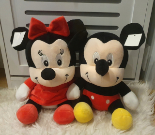 Minnie Mouse - Sada 2x Minnie Mini Minni + Mickey Plush Bear 37cm