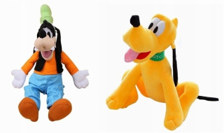 Minnie Mouse - Nastaviť 2x psie pluto + goofy cuddly plush40cm
