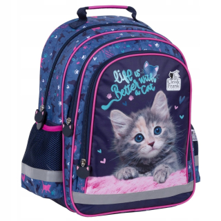 Školská taška - batoh, set, zostava - Sada 3 el. BACKPACK Ceruzka Case Sack Cleo Frank Kotek