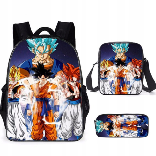 Školská taška - batoh, set, zostava - Nastaviť 3D batoh ceruzka Case Bag Dragon Ball Songo