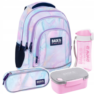 Sada 4 kusov školský batoh pre mládež Batoh 26 L kameň, MAGIC STONE (PLB4A33SET4CZ)