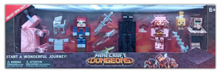MINECRAFT  - Sada 6 figúrnych brnení