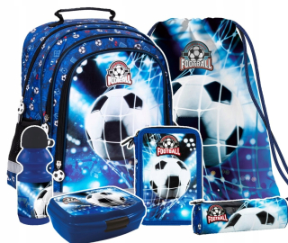 Sada 6 školských batohov FOOTBALL Futbal (PL15BPI17SET6CZ)