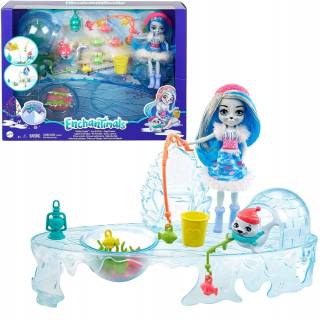 ENCHANTIMALS - Sada enchantimals zimné rybárske bábiky pečať