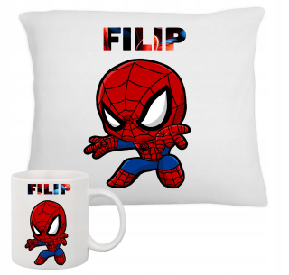 SPIDERMAN - Sada Fan MUG + vankúš Spiderman Darčekový názov