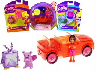 POLLY POCKET- Sada obrázkov 6ks Polly Pocket Mattel Auto B