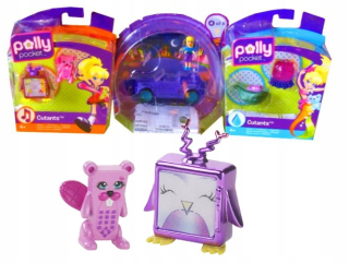 POLLY POCKET- Sada obrázkov 6ks Polly Pocket Mattel Auto Fish