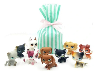 Littlest Pet Shop - Sada LPS Obrázok 10 ks Kotki Collie Dachshord Pes