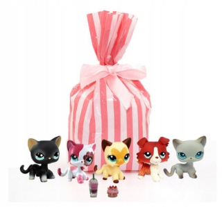 Littlest Pet Shop - LPS postava 5 ks Kotki Shorthair Collie