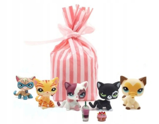 Littlest Pet Shop - LPS obrázok Nastavte 5ks Comic Shorthair
