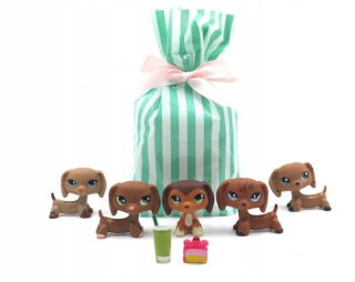 Littlest Pet Shop - Sada LPS Obrázok 5 kusov DOG DACHSHUND DOG