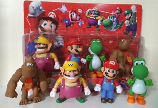 Super Mario - Sada Mario + Wario + Donkey Kong + Yoshi 4ks
