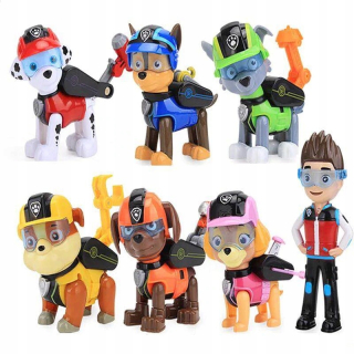 PAW Patrol - Sada psov Figurines Patrol Pea Patrol Marshall Zuma