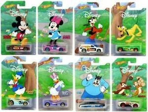 Káčer Donald - Zberateľná súprava 8 áut Hot Wheels Disney