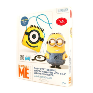 Mimoni - Kreatívna súprava. Minion. Feltová kabelka. Urob to