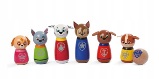 PAW Patrol - Pes bowling set drevený hliadka