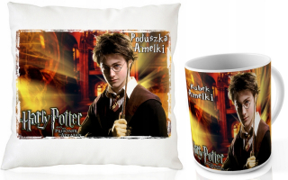 HARRY POTTER - Sada hrnčekov + Harry Potter vankúš + Názov fanúšikov