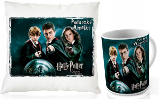 HARRY POTTER - MUG SET + HARRY POTTER + vankúš na Nicholas