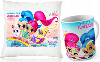 Shimmer a Shine - CUP SET + SHIMMER A SHIST COSHION + NAME
