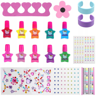 HELLO KITTY Sada leštikov na nechty pre deti 19 kusov
