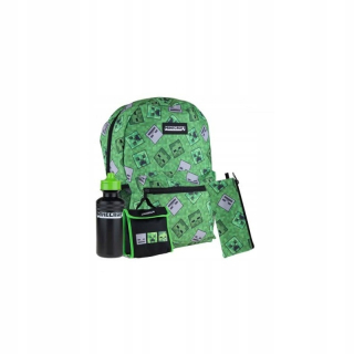 Školská taška - batoh, set, zostava - MINECRAFT BACKPACK SET + ASTRA PRÍSLUŠENSTVO