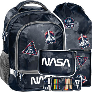 Školská taška - batoh, set, zostava - Sada Paso School Bath Pack pre priateľa NASA Space