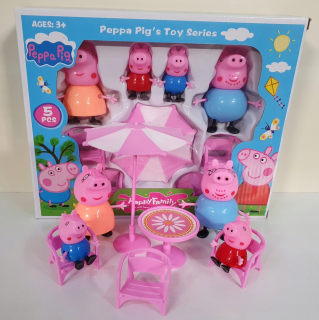 Pepa Pig - Nastaviť Peppe George Mám otec Beach Parasol9el