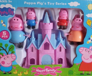 Pepa Pig - Sada Peppe George Mama otec Castle Tour