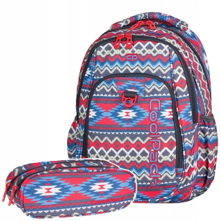 Školská taška - batoh, set, zostava - BACKPACK COOLPACK Strike + ceruzka Case BoHO BEIGE