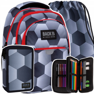 Školská taška - batoh, set, zostava - Sada Ball Backpack School pre priateľa