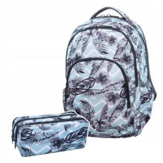 Školská taška - batoh, set, zostava - Sada batohu Case Cue Coolpack Basic Plus Palms