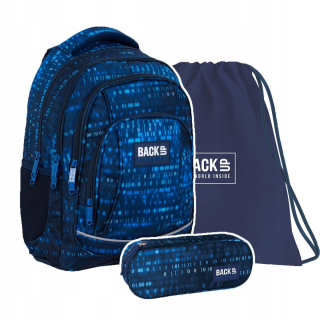Školská taška - batoh, set, zostava - BACKPACK Nastavenie ceruzky Case Bag Backup čísla Čísla