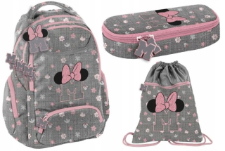 Školská taška - batoh, set, zostava - Sada batohu puzdro na ceruzku Minnie Beuniq Paso